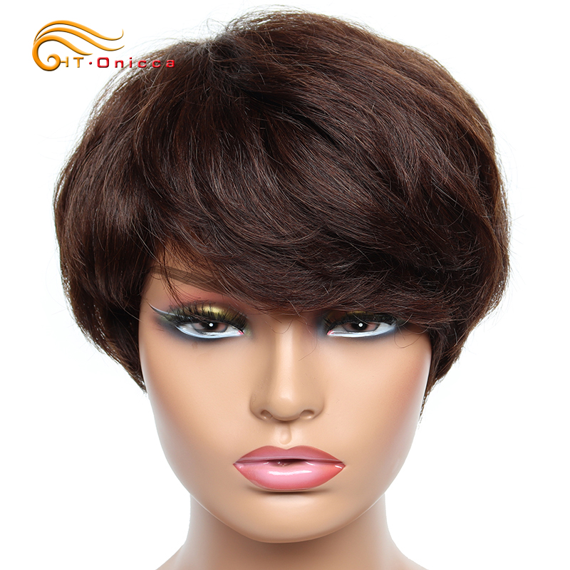 Cheap Short Wig Straight Human - đánh giá và giá Short Pixie Cut Wig Human Hair Cheap