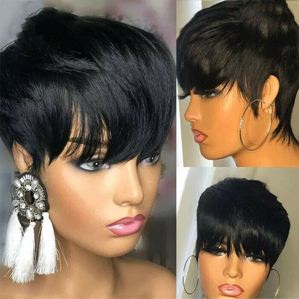 Short Pixie Cut Wig Human Hair - đánh giá và giá Short Pixie Cut Wig Human Hair Cheap
