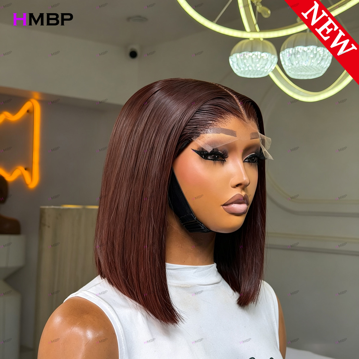 #33 Dark Auburn Straight Bob W - đánh giá và giá Glueless Wear And Go Human Hair Wig