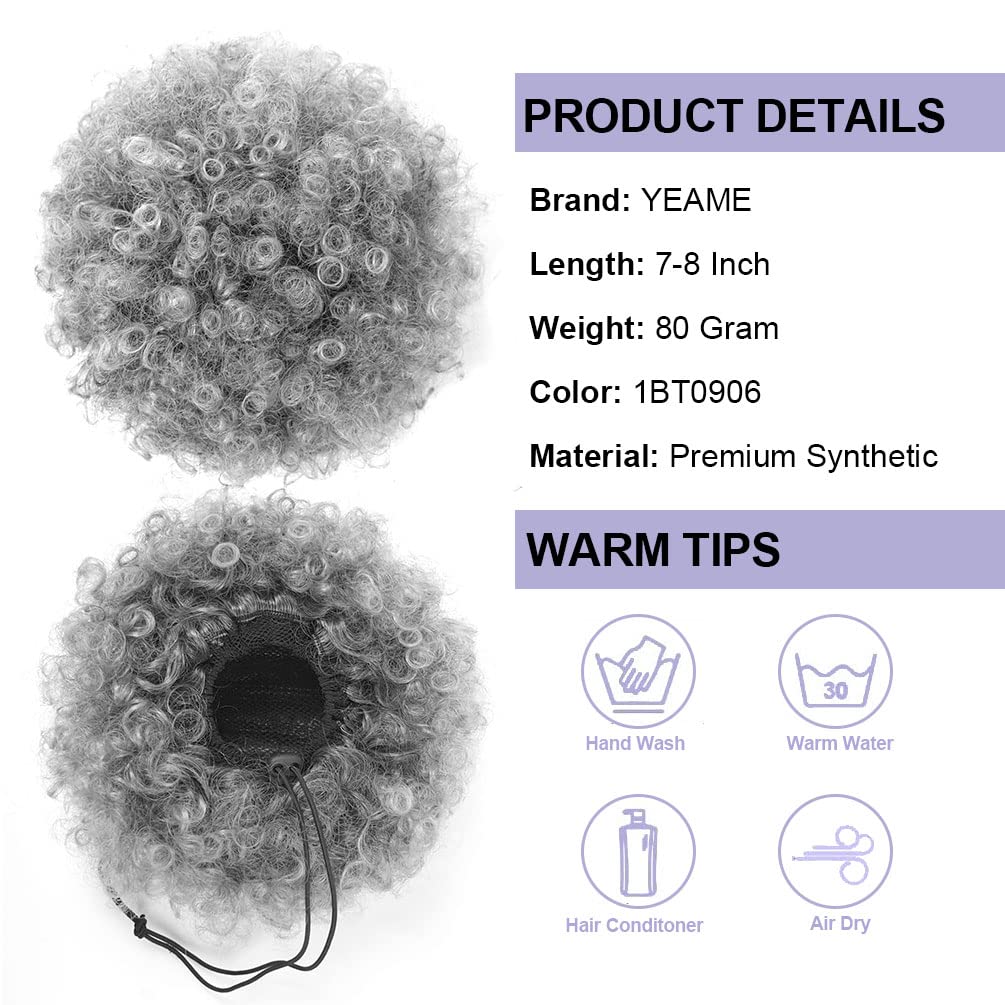 Afro Puff Drawstring Ponytail, - đánh giá và giá Drawstring Afro Curly Puff Ponytail