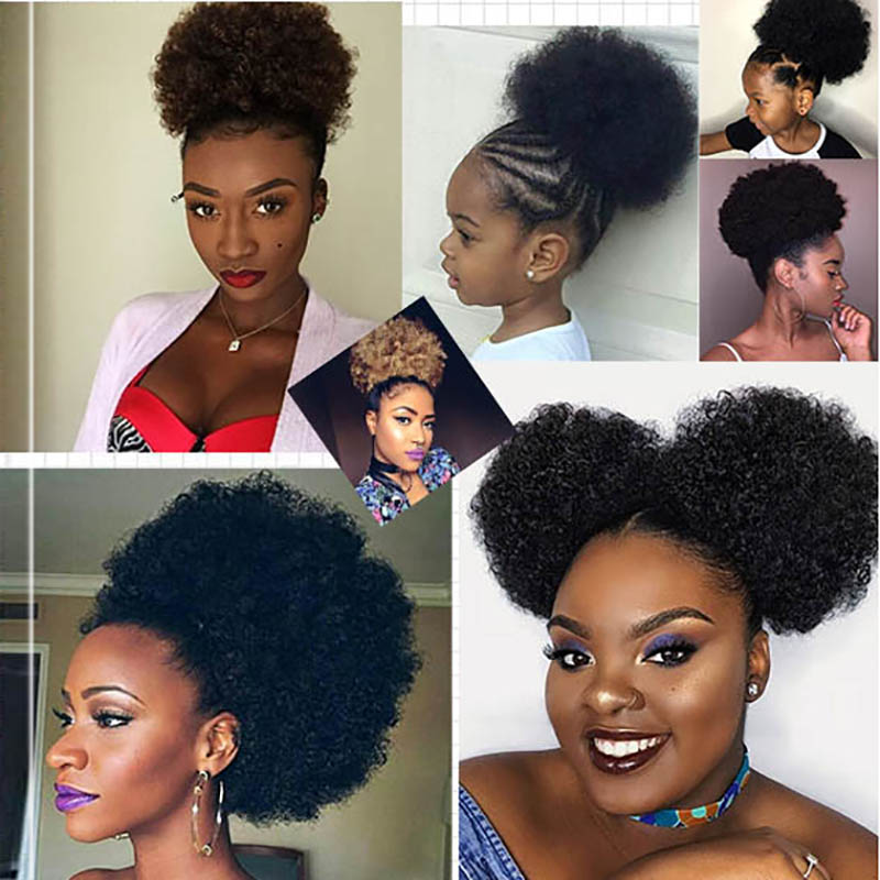 Large Afro Puff Ponytail Exten - đánh giá và giá Drawstring Afro Curly Puff Ponytail