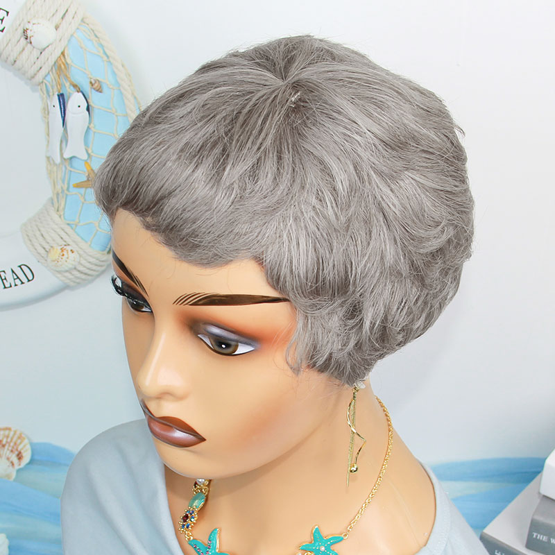 Short Straight Human Hair Wigs - đánh giá và giá Short Pixie Cut Wig Human Hair Cheap