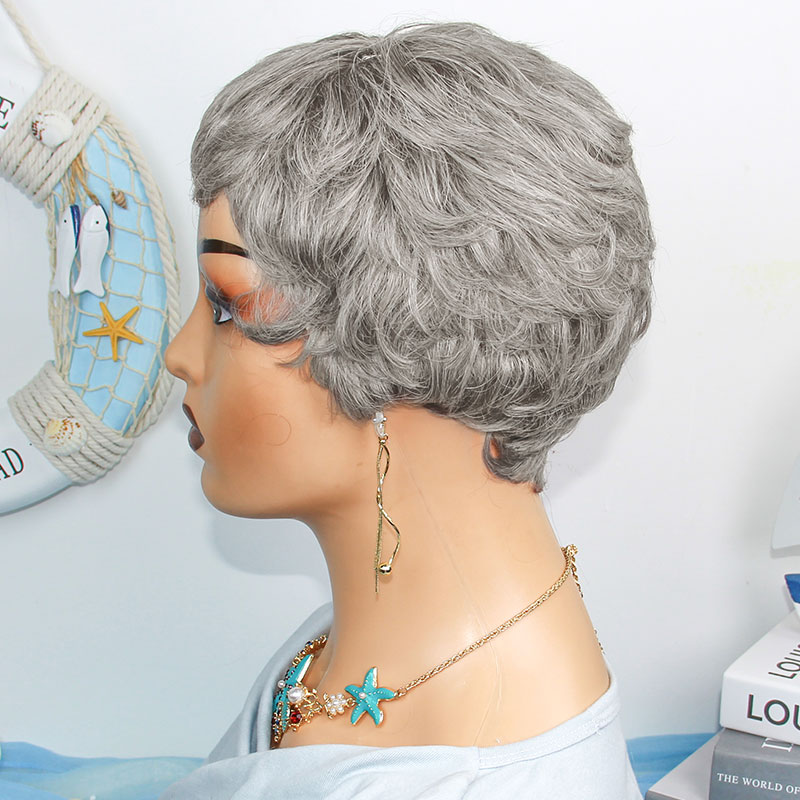 Short Straight Human Hair Wigs - đánh giá và giá Short Pixie Cut Wig Human Hair Cheap
