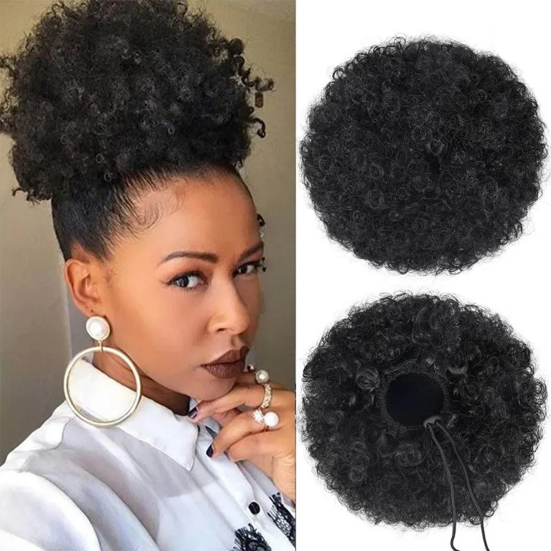 Drawstring Afro Puff Bun | 8 I - đánh giá và giá Drawstring Afro Curly Puff Ponytail