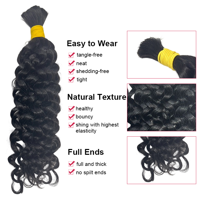 Water Wave Bulk Human Hair for - đánh giá và giá Water Wave Bulk Human Hair For Braiding