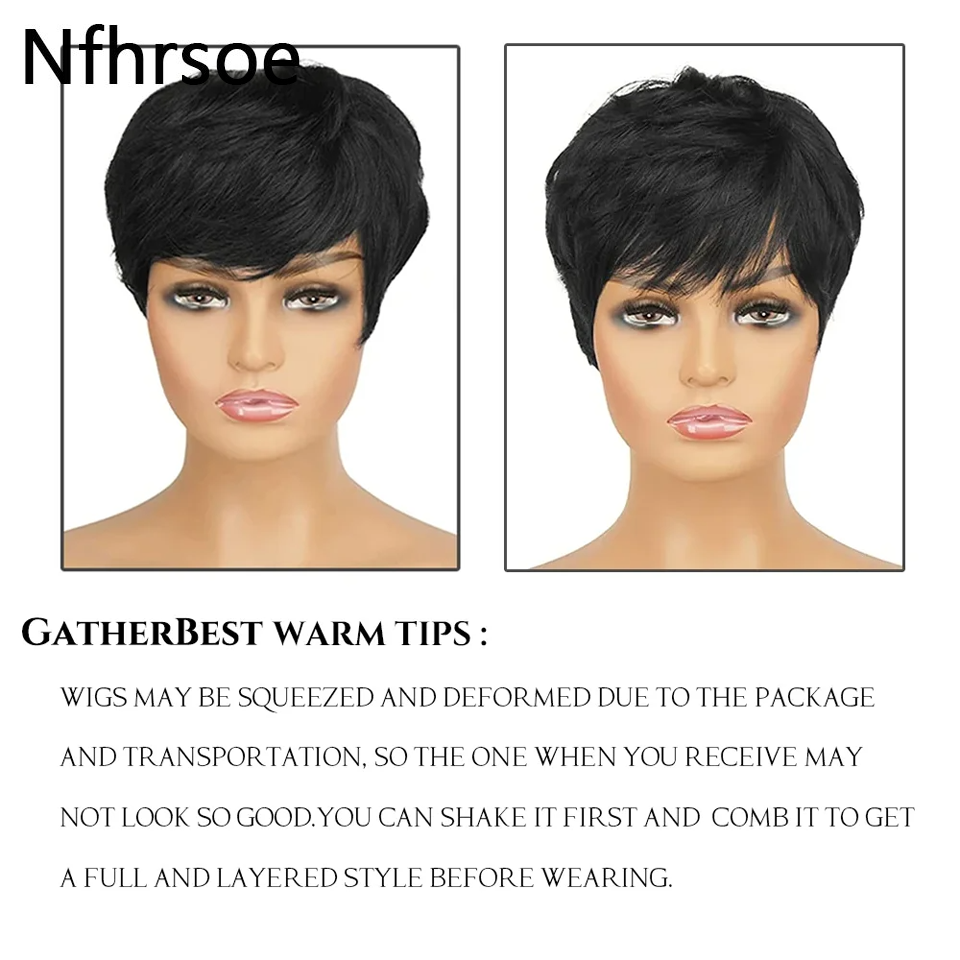 Short Human Hair Wigs Pixie Cu - đánh giá và giá Short Pixie Cut Wig Human Hair Cheap