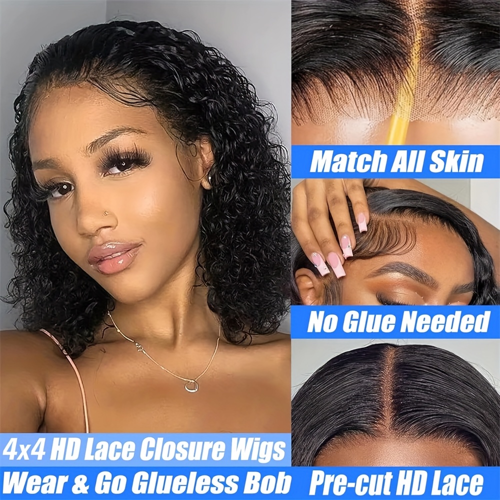250 Density Water Deep Wave Hu - đánh giá và giá Pre Parted 13X4 Lace Front Bob Wig