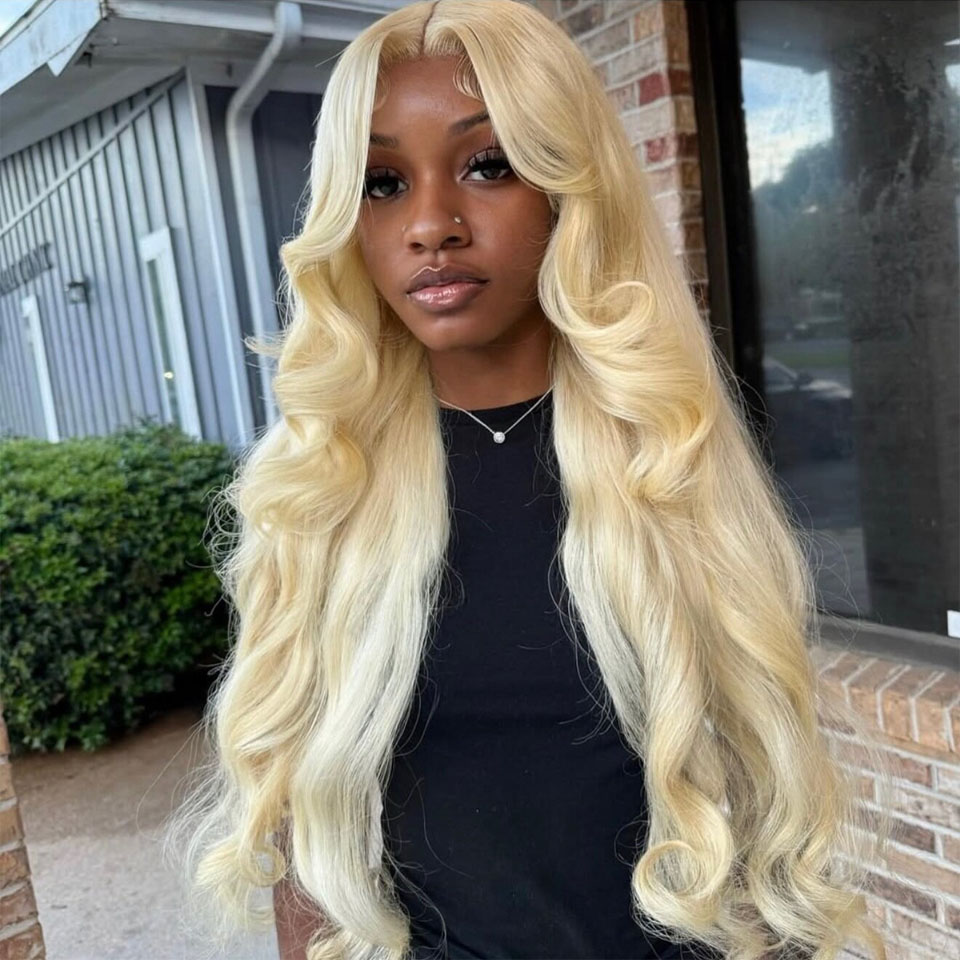 613 Blonde 13x6 HD Transparent - đánh giá và giá 613 Blonde Body Wave Lace Front Wig