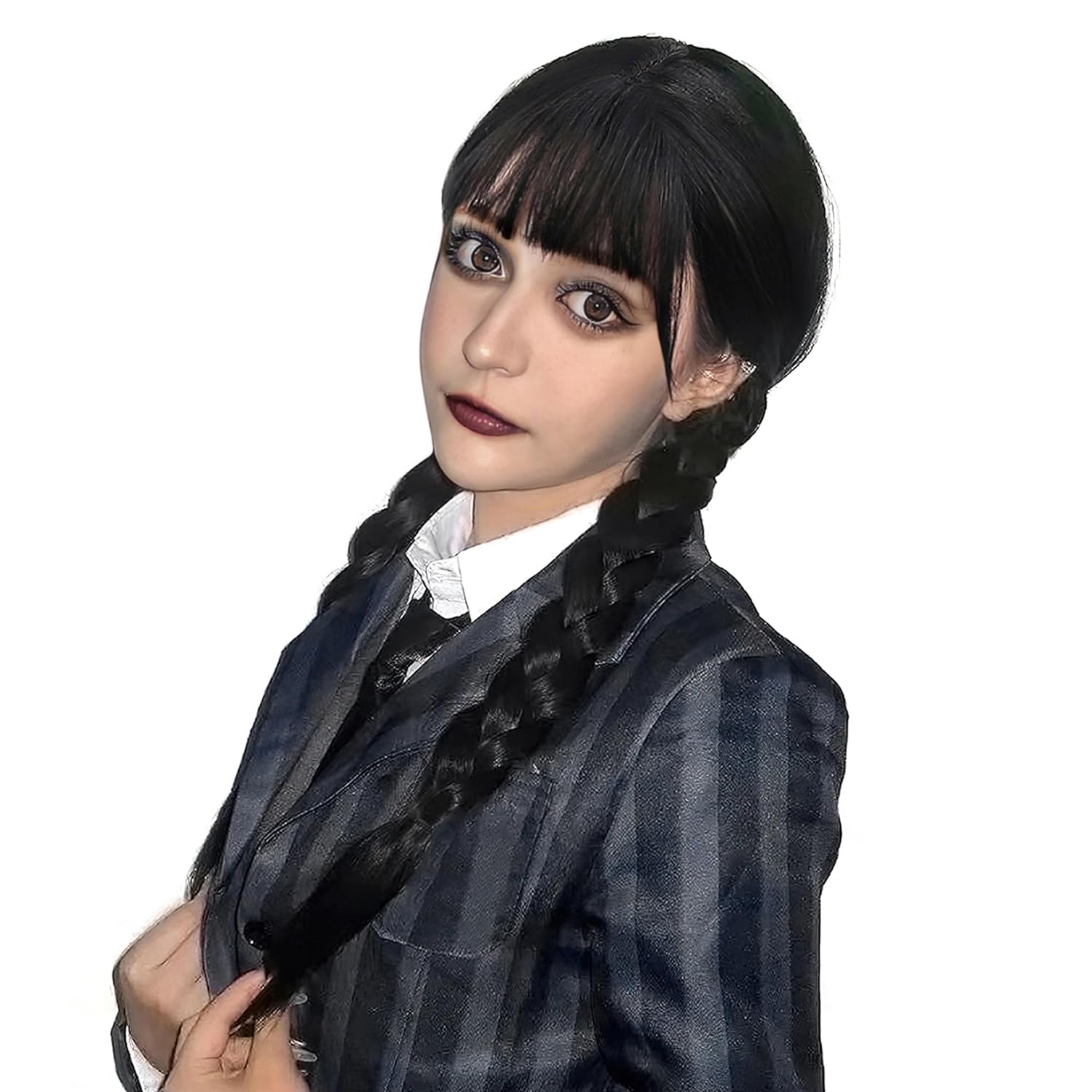 Long Black Braided Wig Widnesd - đánh giá và giá Synthetic Braided Wigs For Black Women