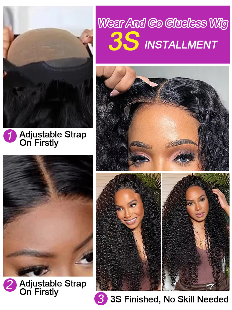 Deep Water Wave Wigs 13x4 HD T - đánh giá và giá Water Wave Bulk Human Hair For Braiding
