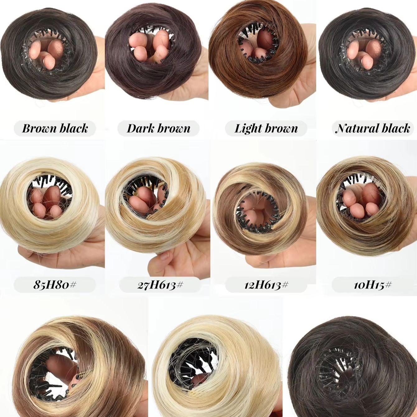 Synthetic Mini Claw Clip in Me - đánh giá và giá Claw Clip Messy Bun Hair Piece