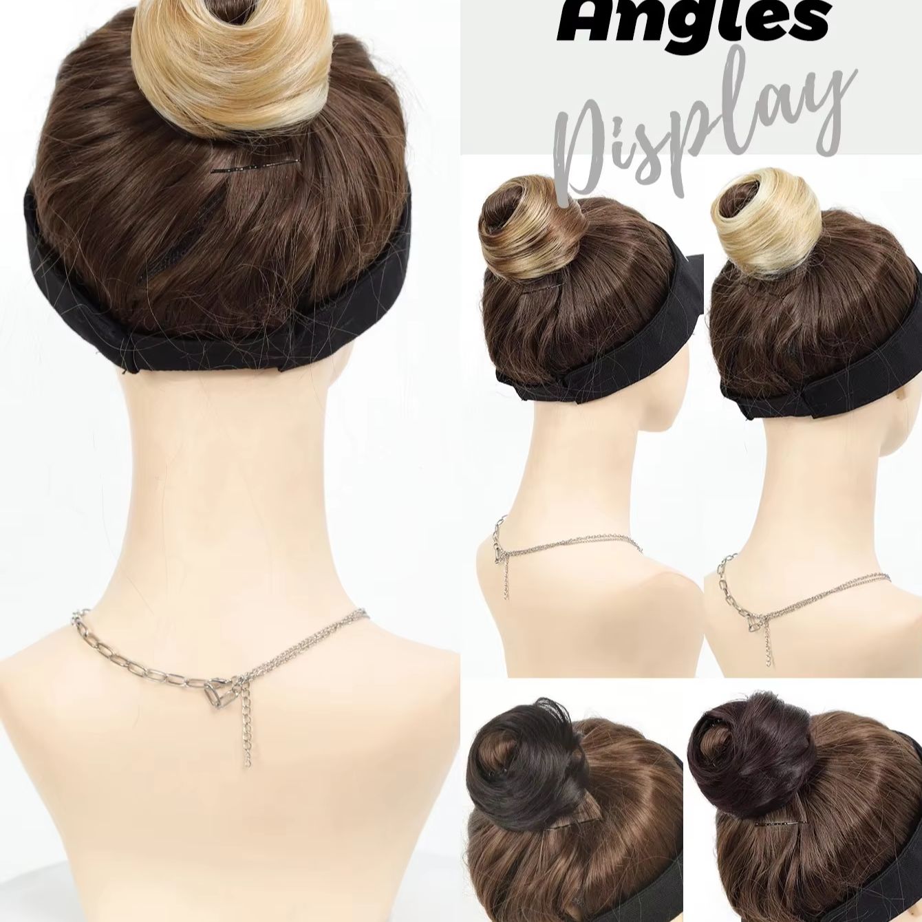 Synthetic Mini Claw Clip in Me - đánh giá và giá Claw Clip Messy Bun Hair Piece