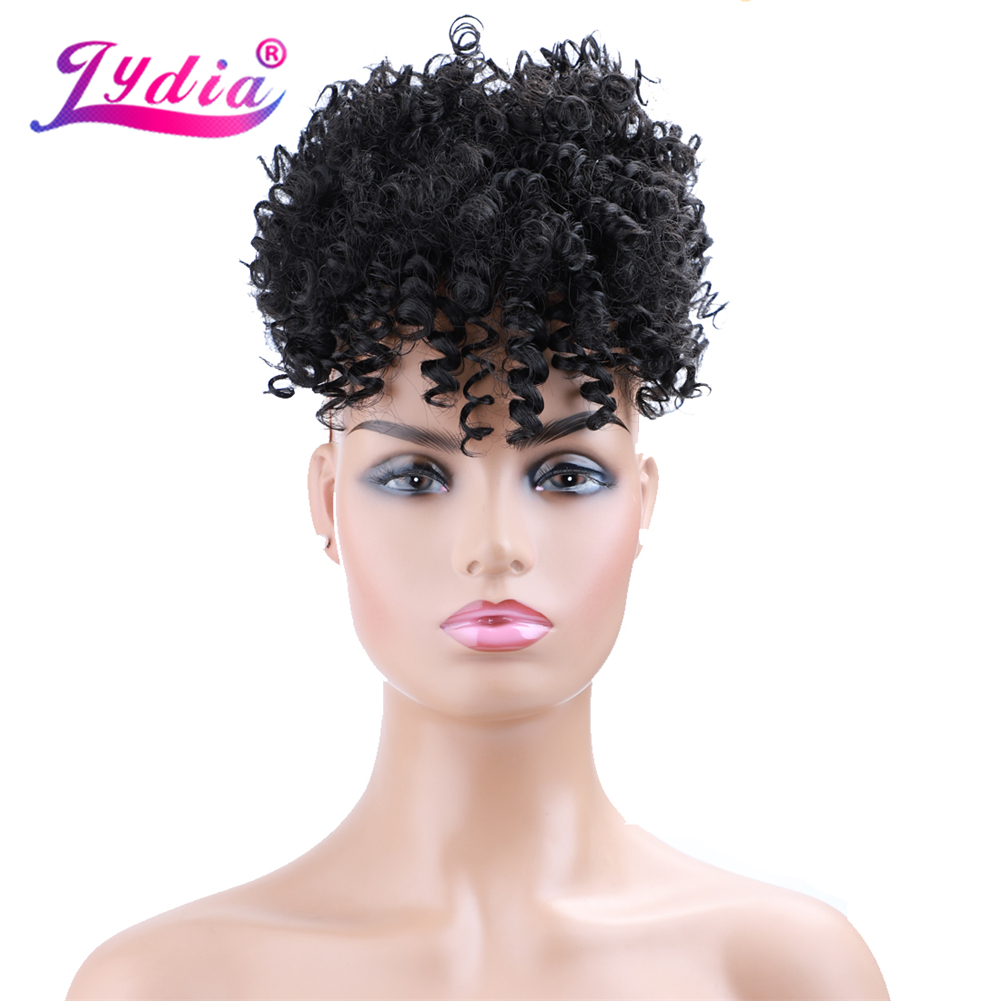 Lydia Dây Rút Tổng Hợp Cao Puf - đánh giá và giá Drawstring Afro Curly Puff Ponytail