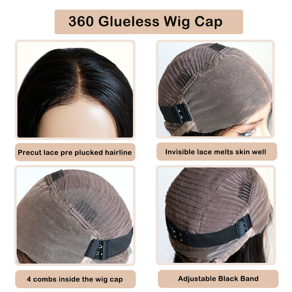 Brazilian Pre Cut Bone Straigh - đánh giá và giá Lace Front Wigs