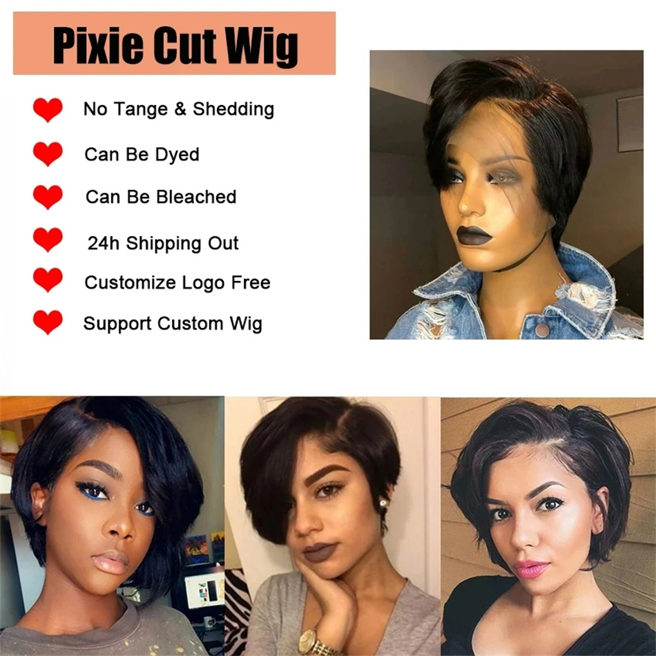 Pixie Cut Wigs Human Hair 100% - đánh giá và giá Short Pixie Cut Wig Human Hair Cheap